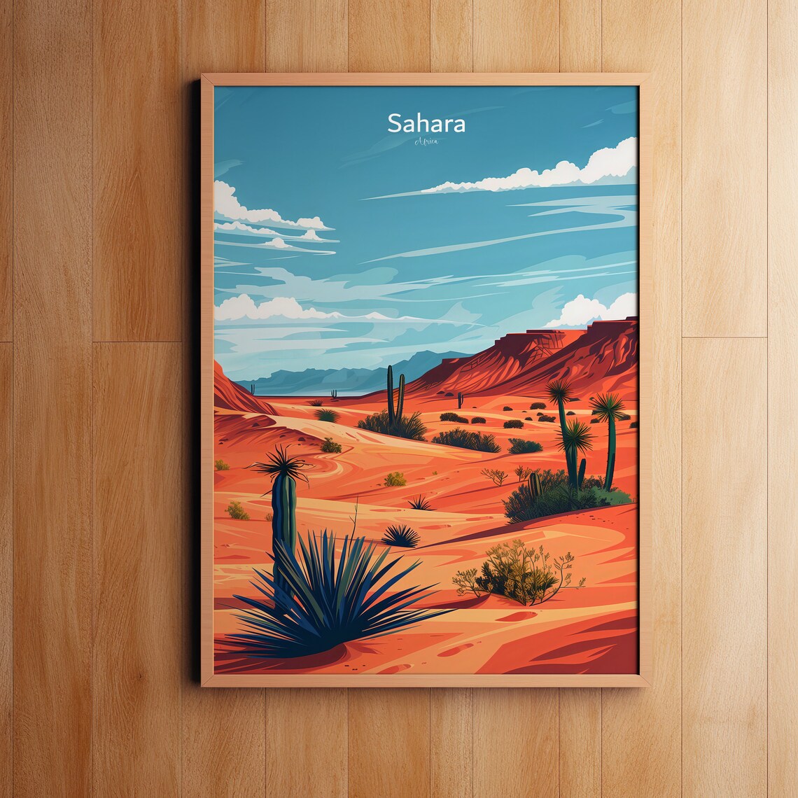 Sahara, Red Sands In Africa Travel Poster - Image 3