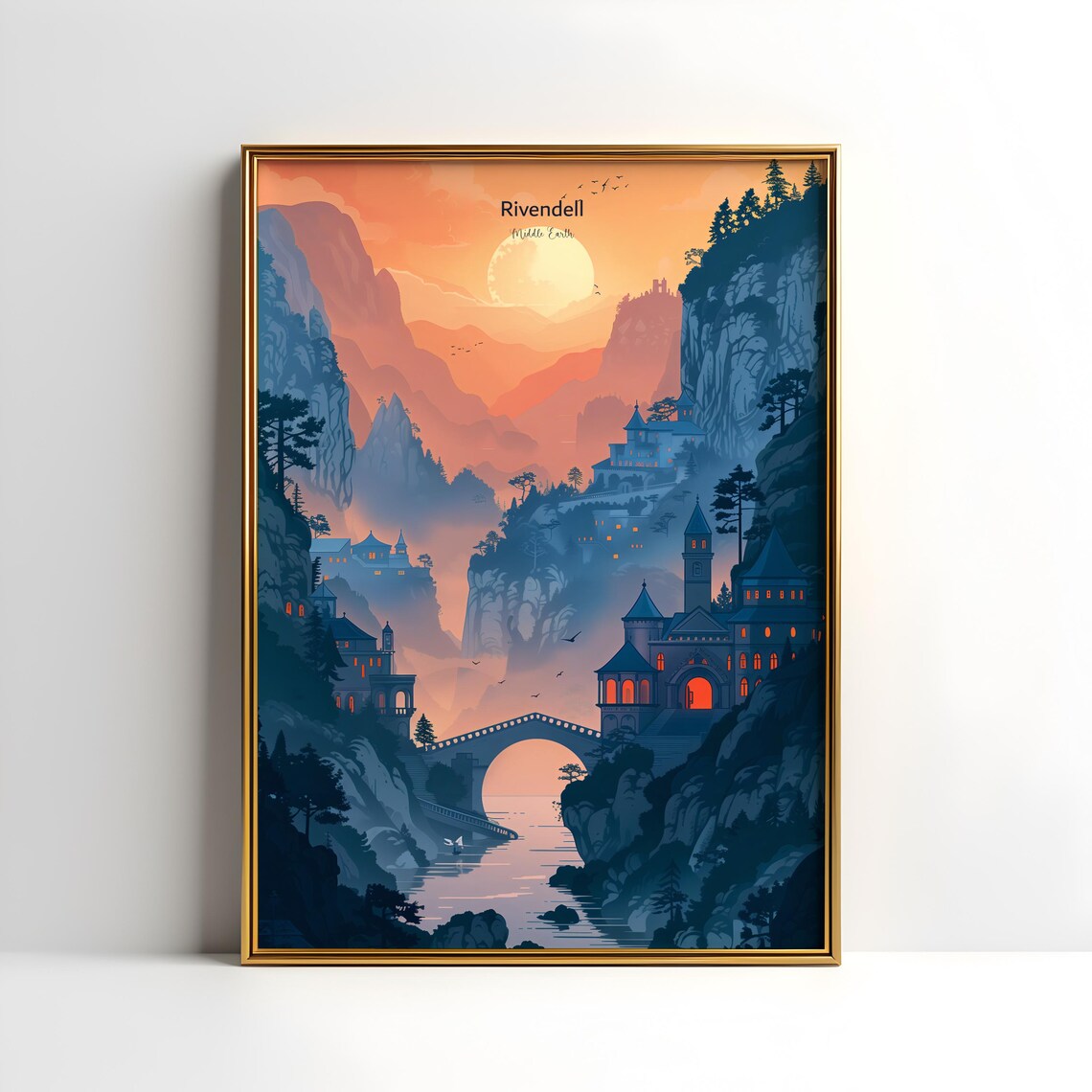 The Lord Of The Rings Rivendell Fantasy Art Print