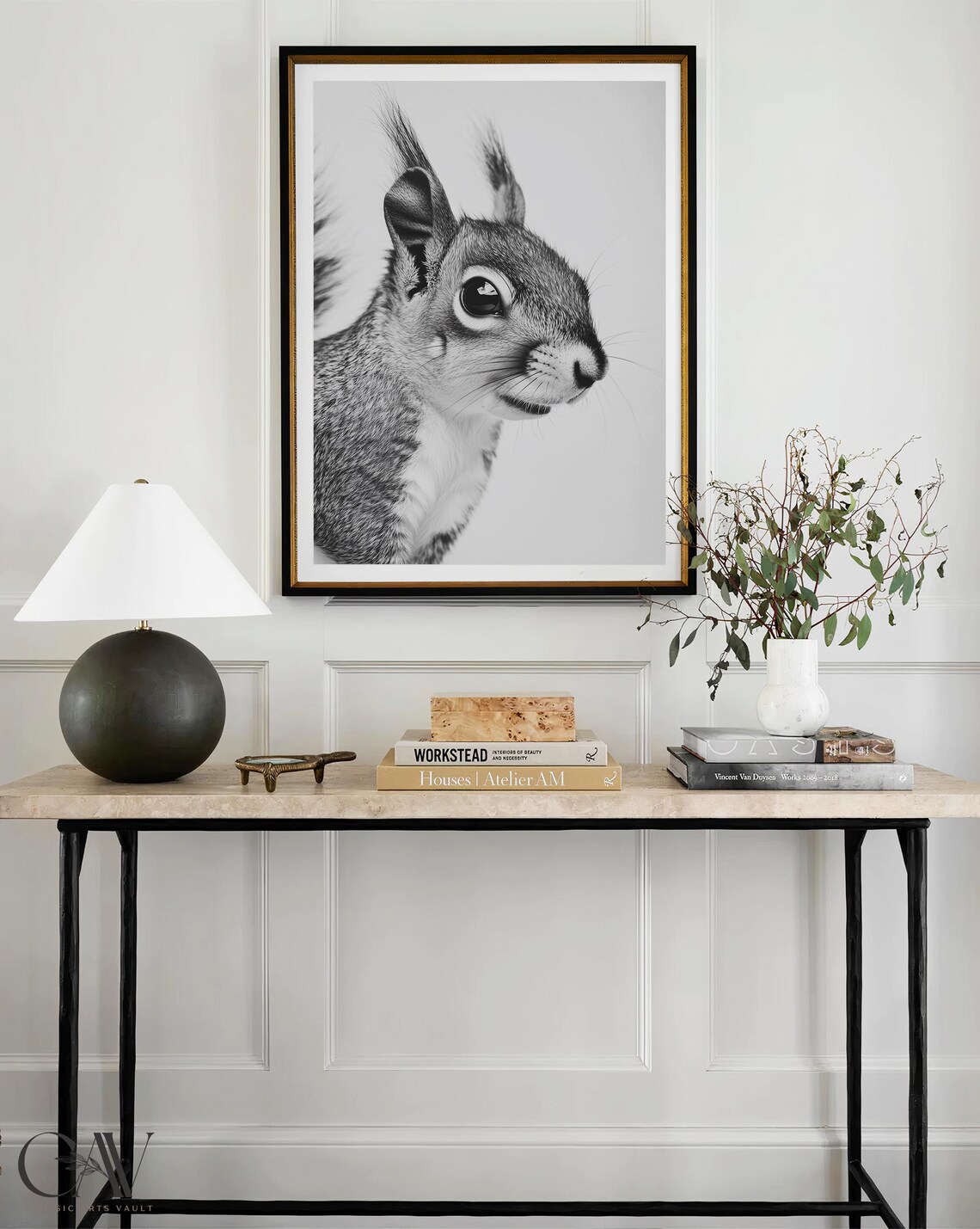Squirrel Fashion Magazine Inspired Poster, Animal Portrait - Image 4