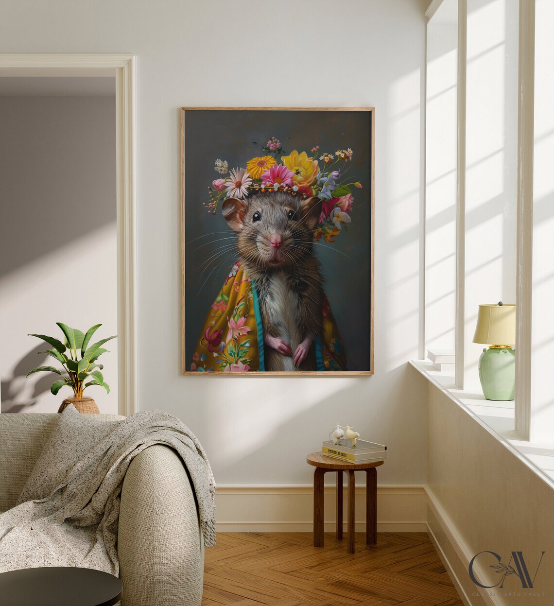 Rat Maximalist Eclectic Animal Portrait Art Print - Image 2
