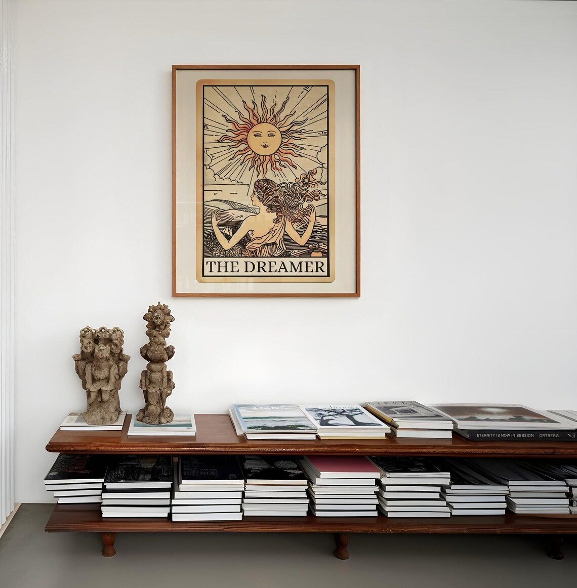 The Dreamer Tarot Card, Boho Spiritual Art Print - Image 3
