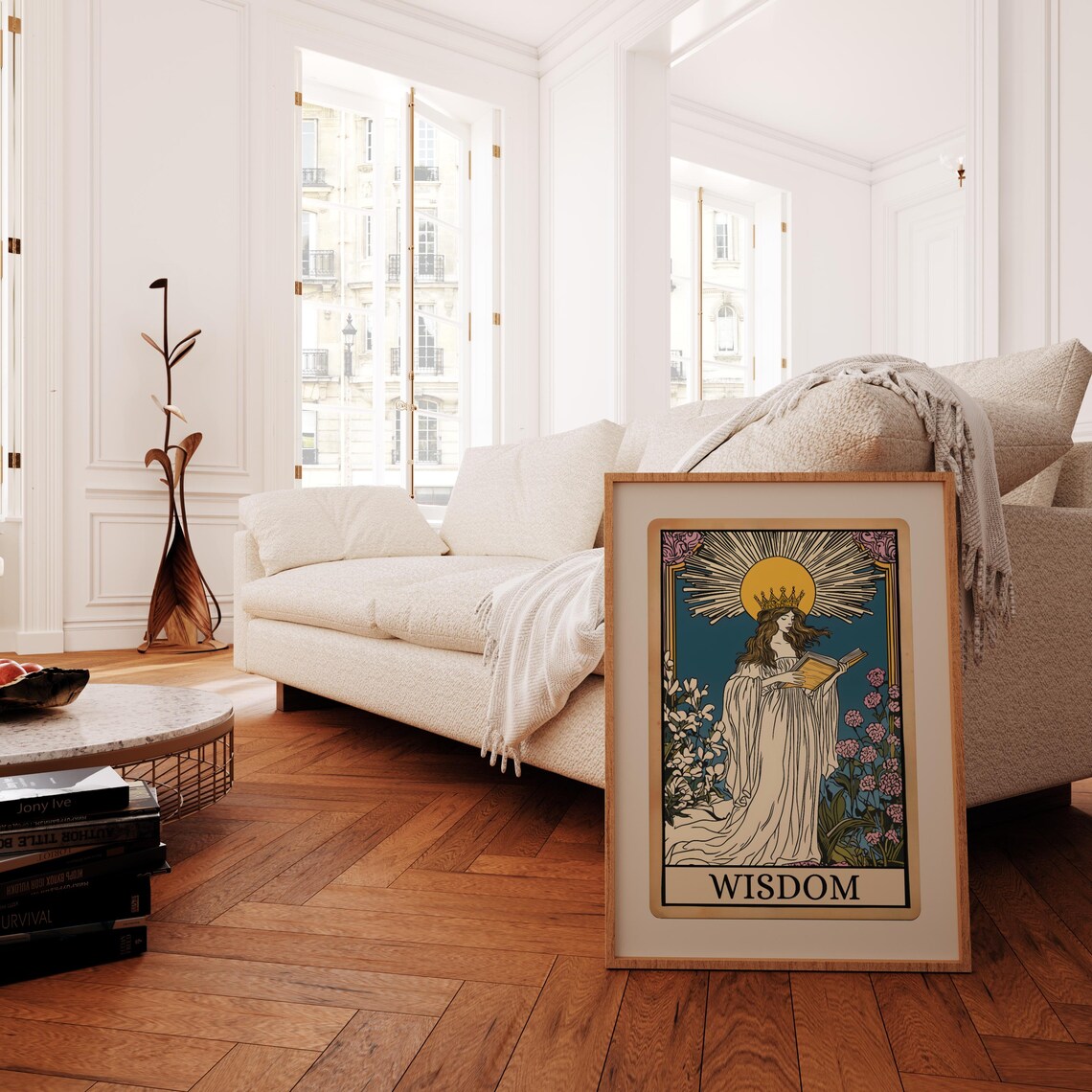 Wisdom Tarot Card, Spiritual Witchy Art Print - Image 3