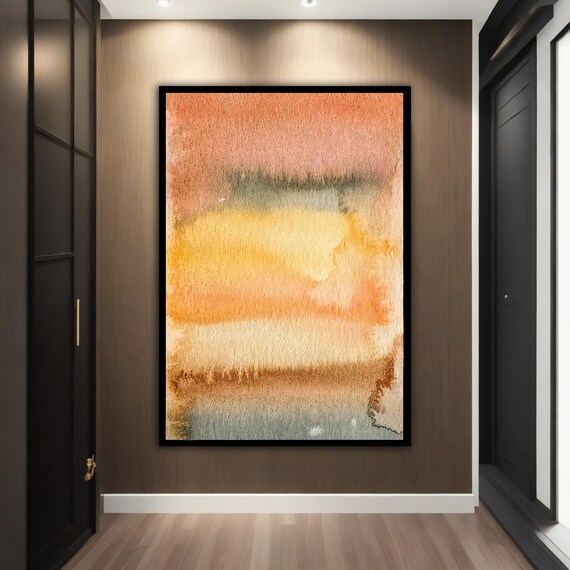 Orange Mark Rothko Style Peel Orange Print Modern Abstract Art