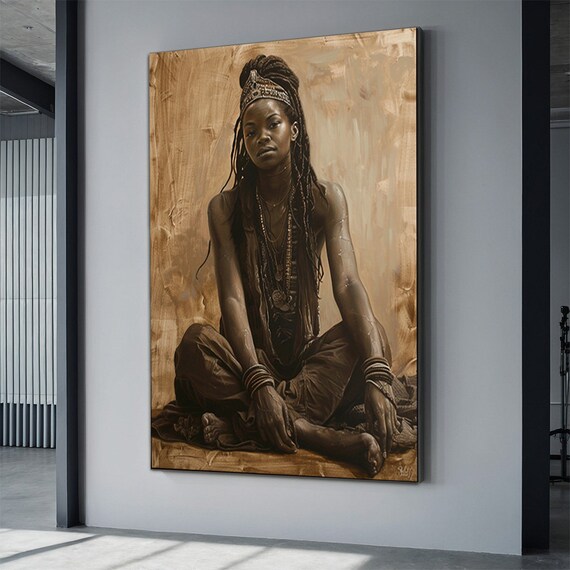 Ethnic Art Wall Art Ethnic Women Wall Art African Woman Wall Art Ethnic Art Wall Art