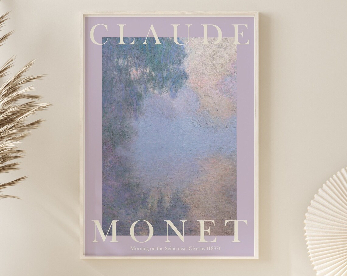 Claude Monet Morning on the Seine near Giverny 1897 Misty Poster