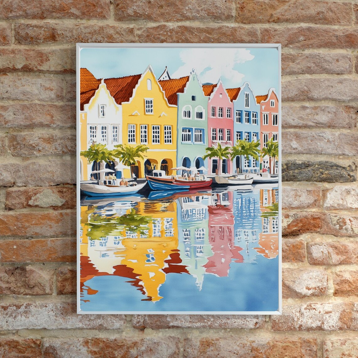 Willemstad Curaçao Harbor View, Travel Poster - Image 6
