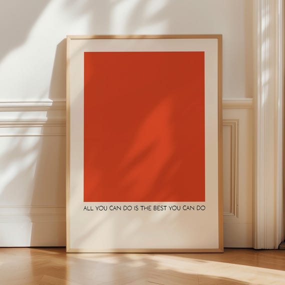 All You Can Do Art Print Daily Reminders Affirmation Mental Health Poster Therapy Office Decor Psychology Motivation Quote