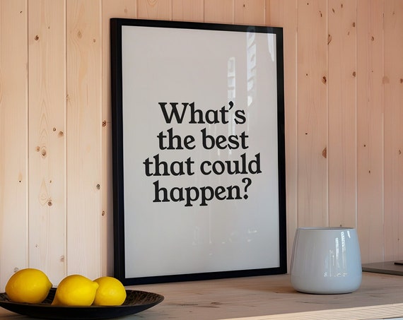 Inspirational Quote Positive Daily Affirmations Print Trendy Wall Art Typography Poster Retro Wall Decor Wall Art Gift