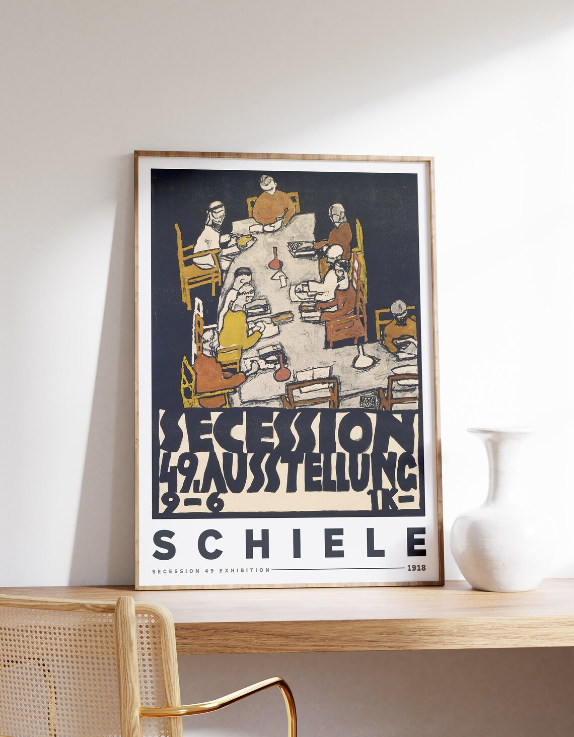 Egon Schiele Secession 49 Exhibition 1918 Poster