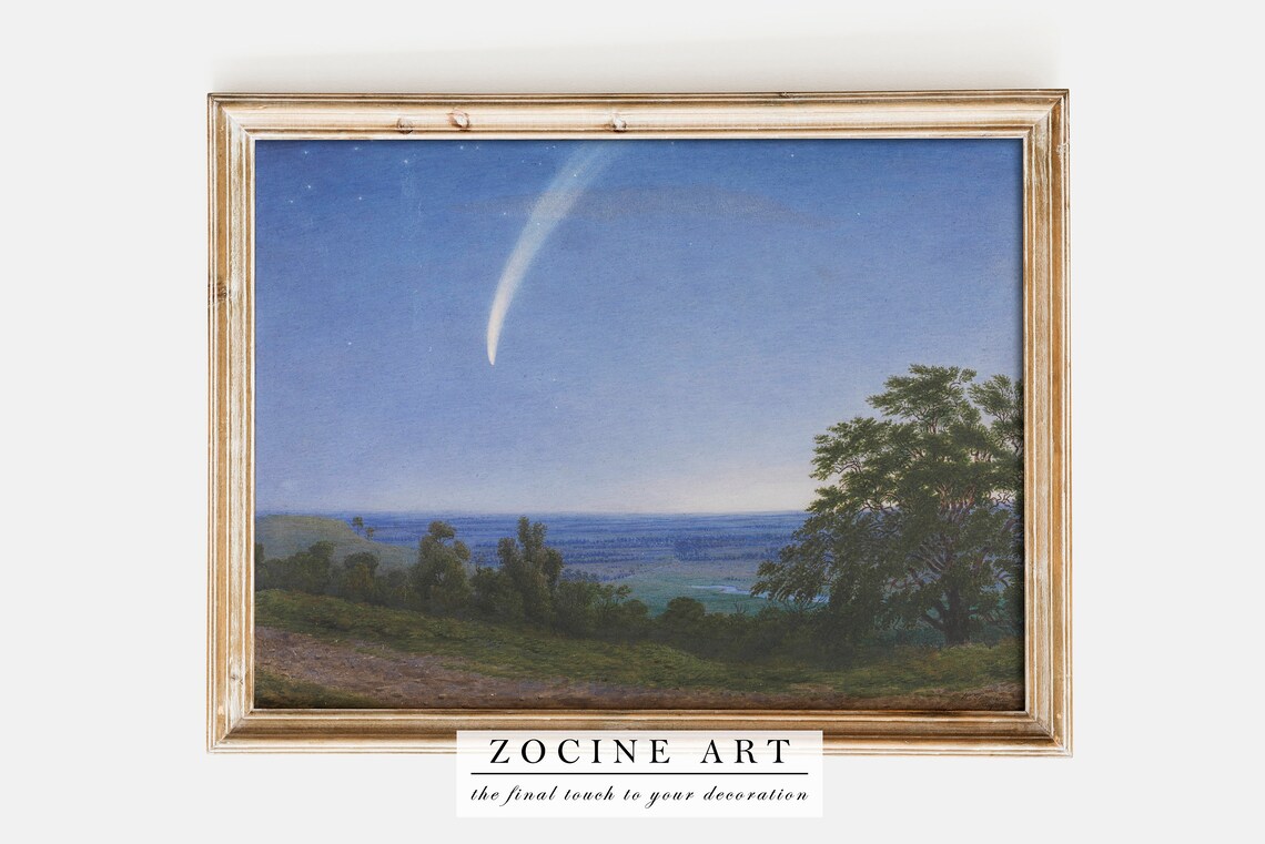 William Turner Donati's Comet, Classic Landscape Print
