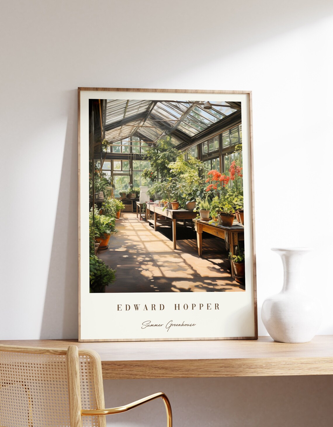 Summer Greenhouse Edward Hopper Vintage Poster