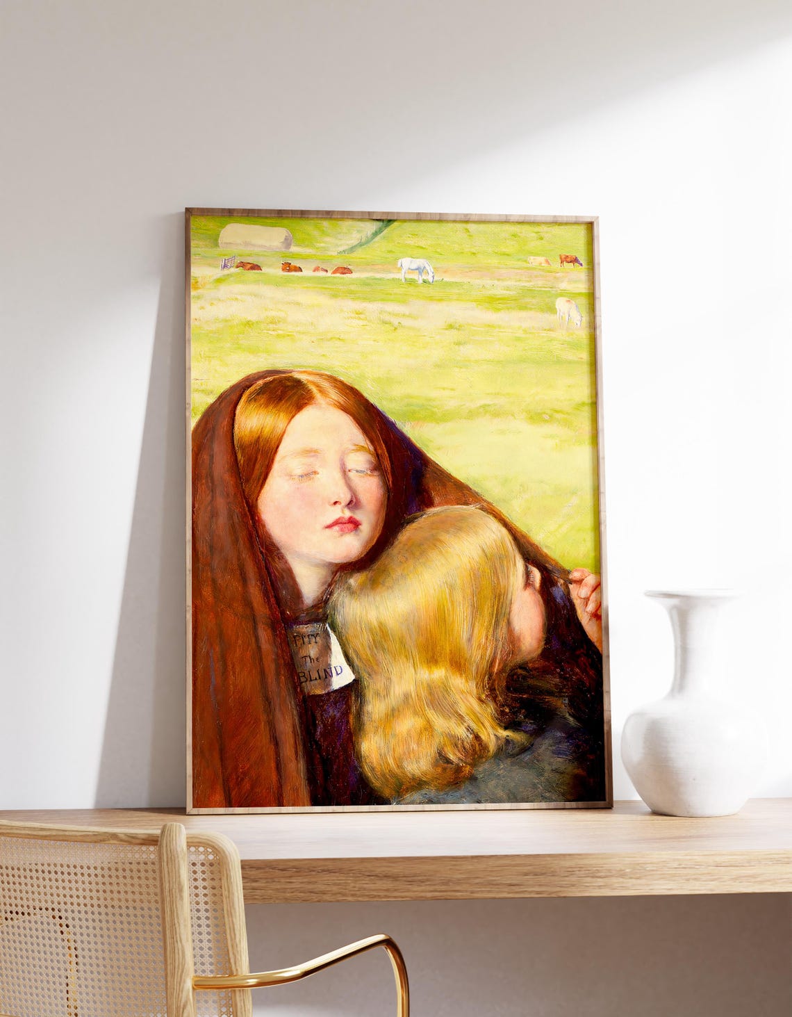 John Everett Millais The Blind Girl 1856 Classic Painting Poster