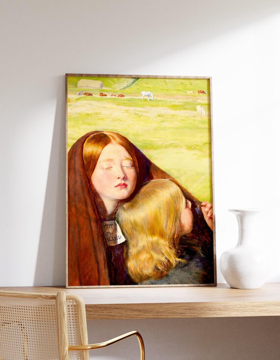 John Everett Millais The Blind Girl 1856 Classic Painting Poster
