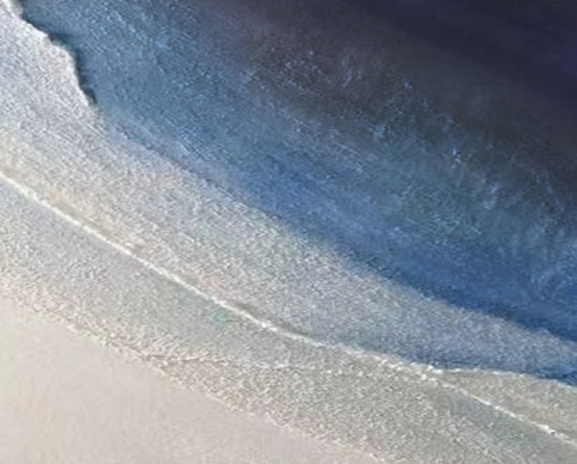 Gentle Ocean Waves Curving Along a Pristine White Beach Poster - Image 3