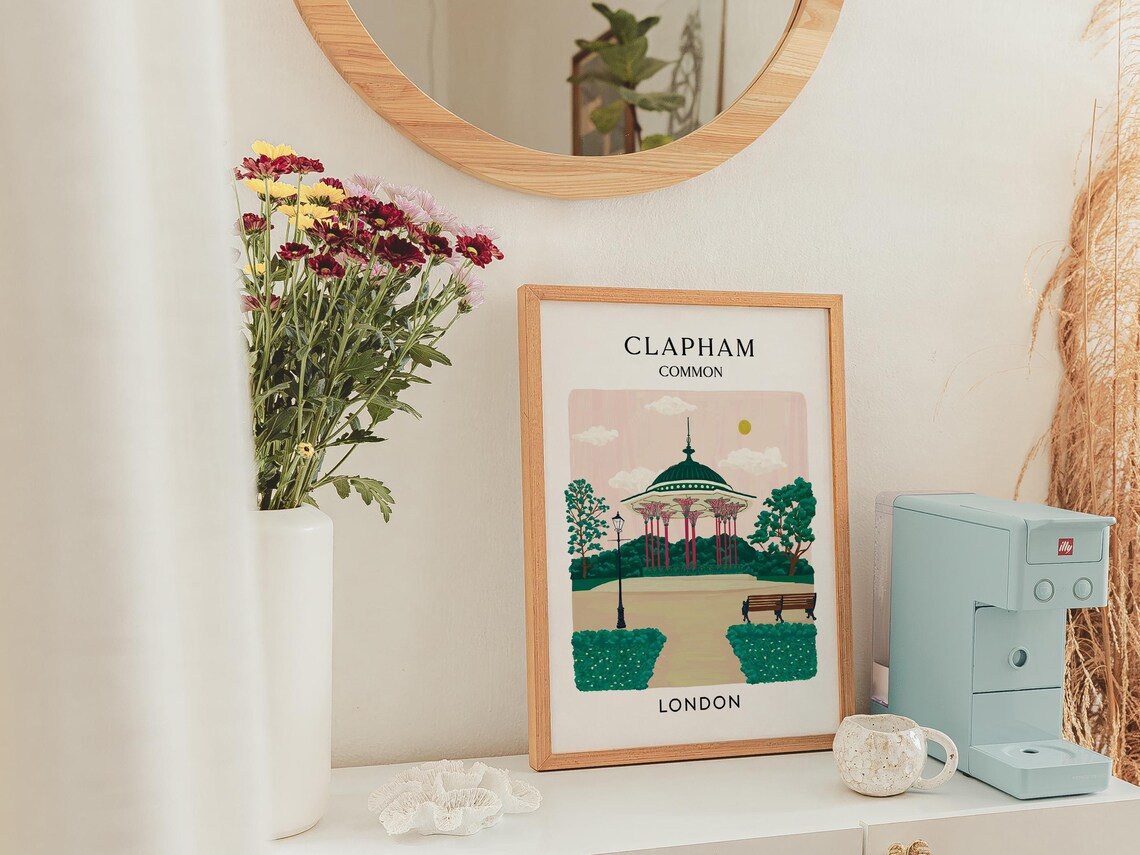 Clapham Common, South London Poster Print - Image 3