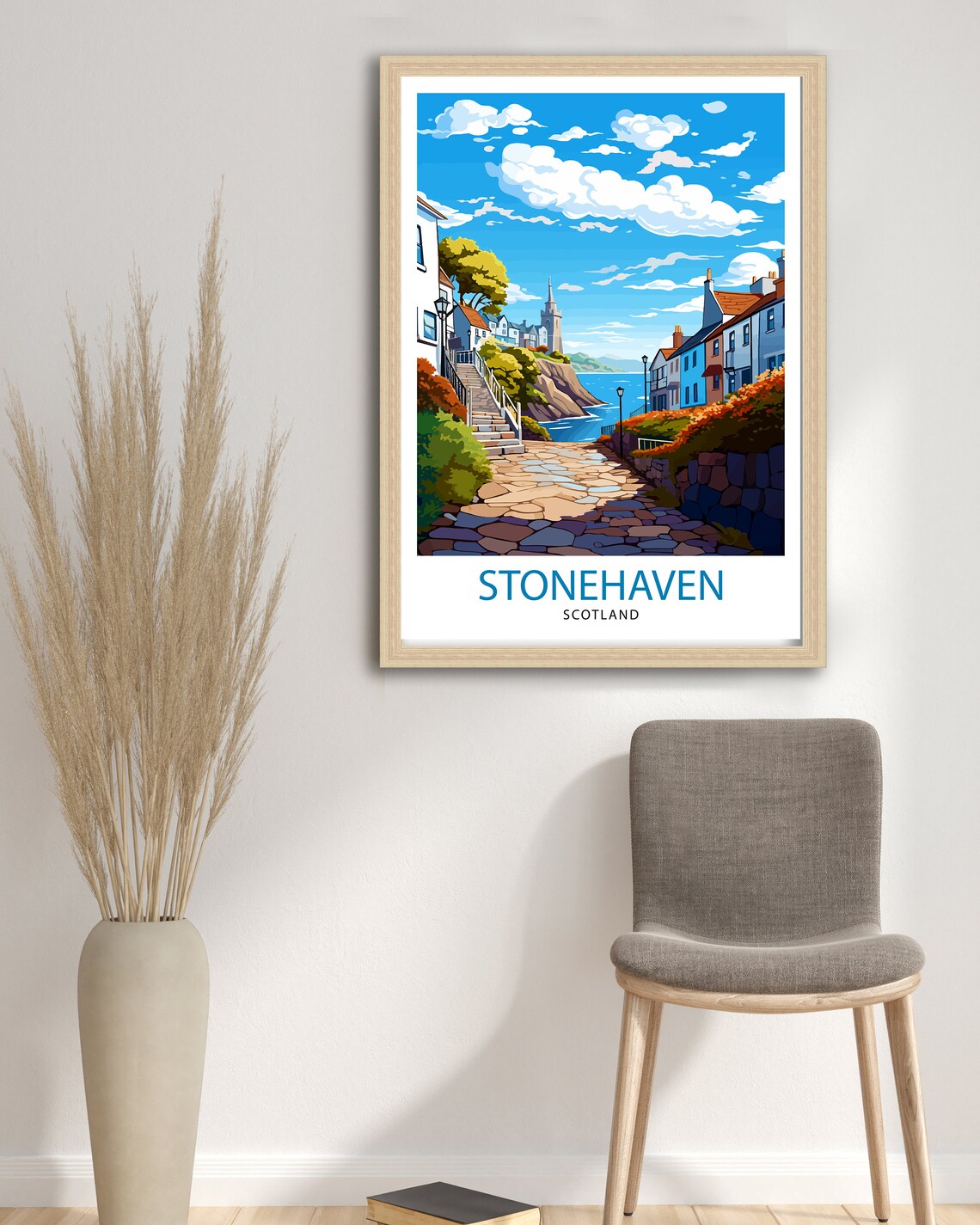 Stonehaven Scotland Travel Poster, Europe Wall Decor - Image 3