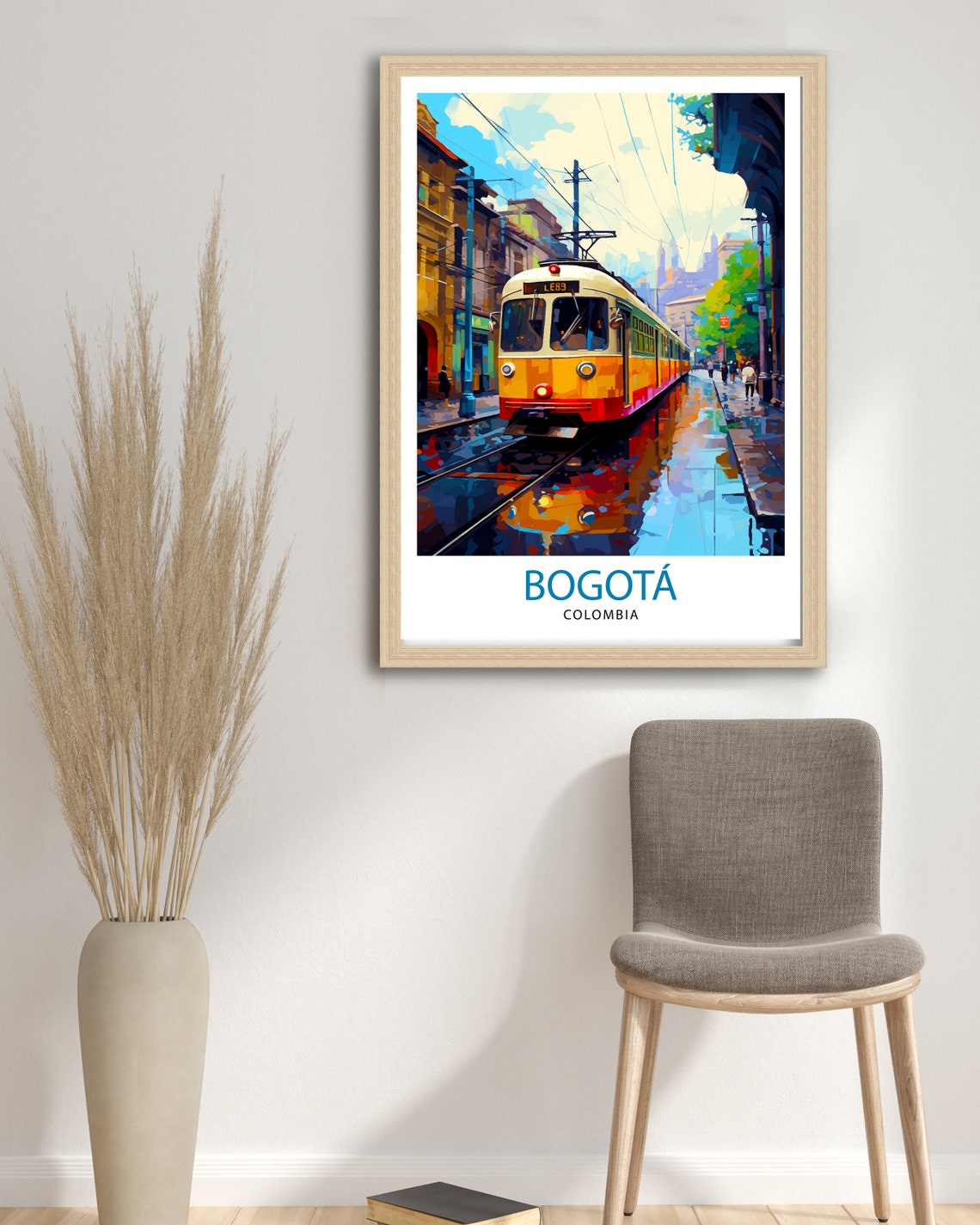 Bogota Colombia Travel Print Bogota Wall Decor Bogota Poster Colombia Travel Prints Bogota Art Print Bogota Illustration Bogota Wall Art - Image 3