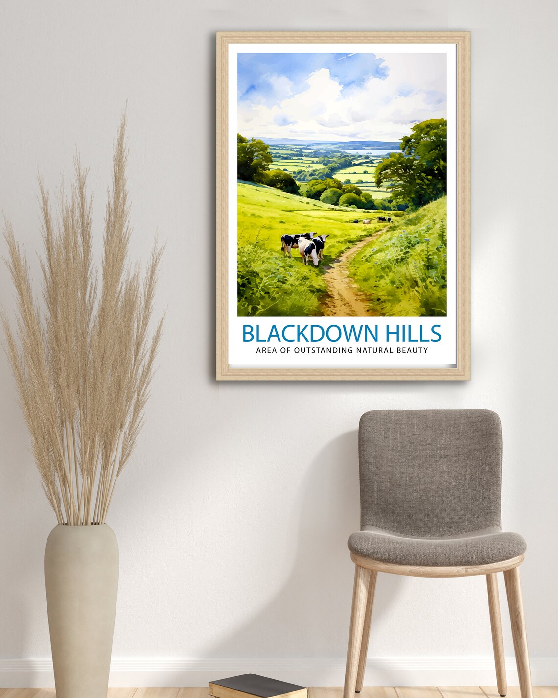 Blackdown Hills AONB Art Print, English Countryside - Image 3