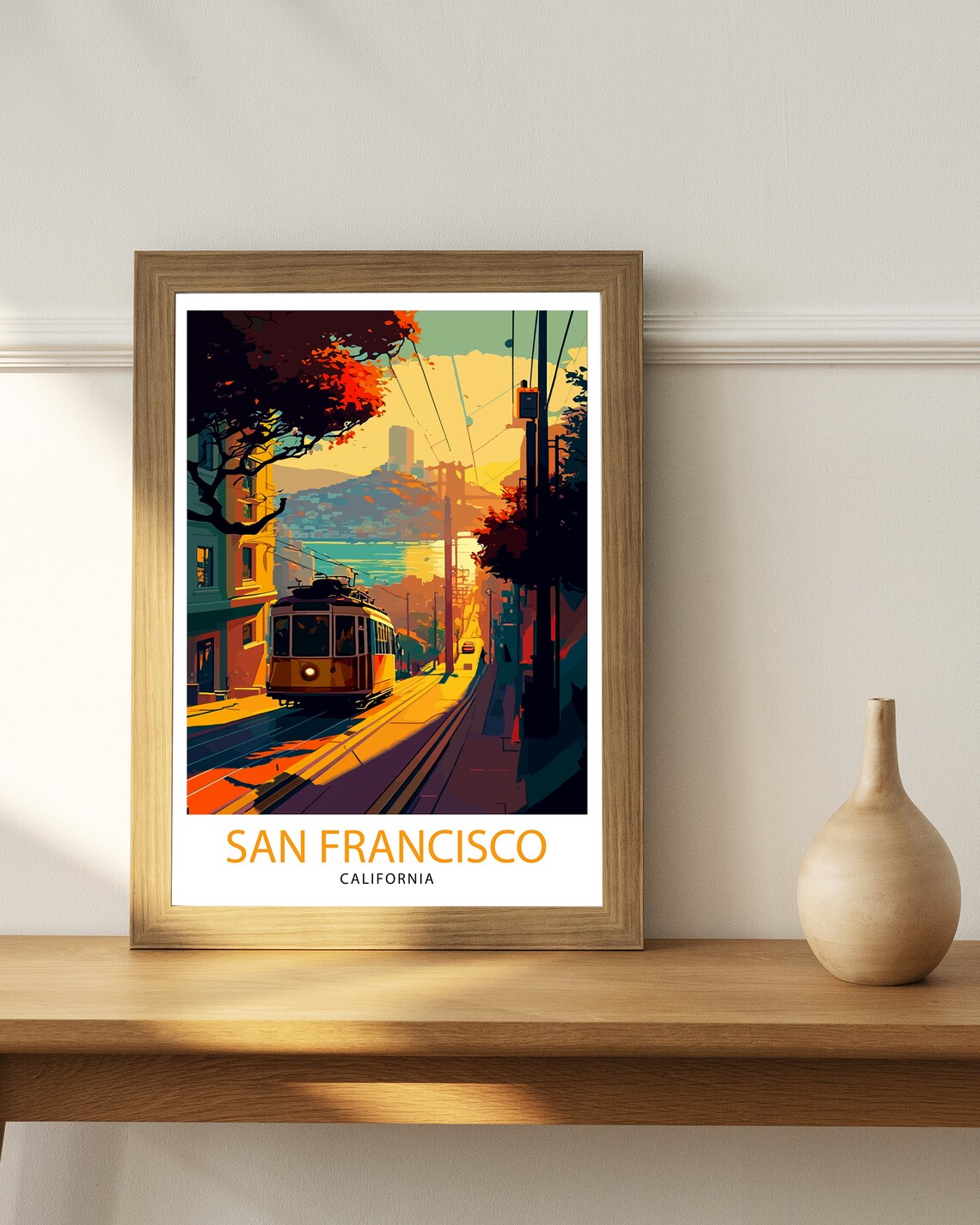 San Francisco Travel Poster, California Illustration - Image 2