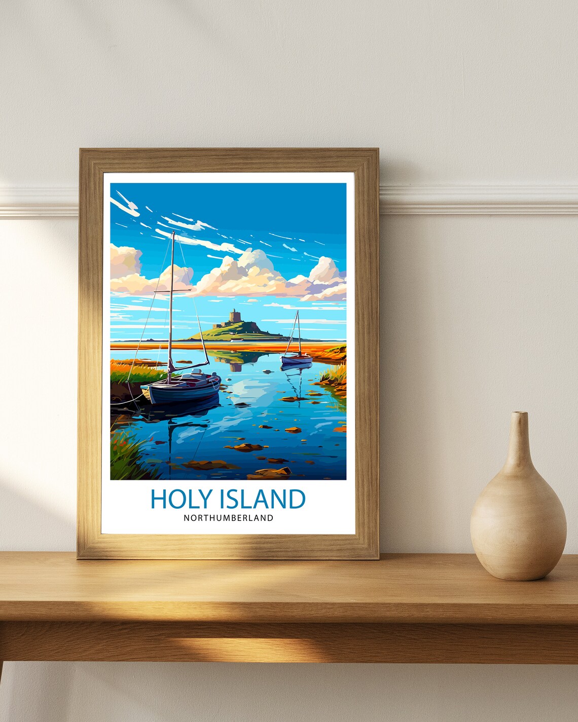 Holy Island, Northumberland Travel Poster - Image 2