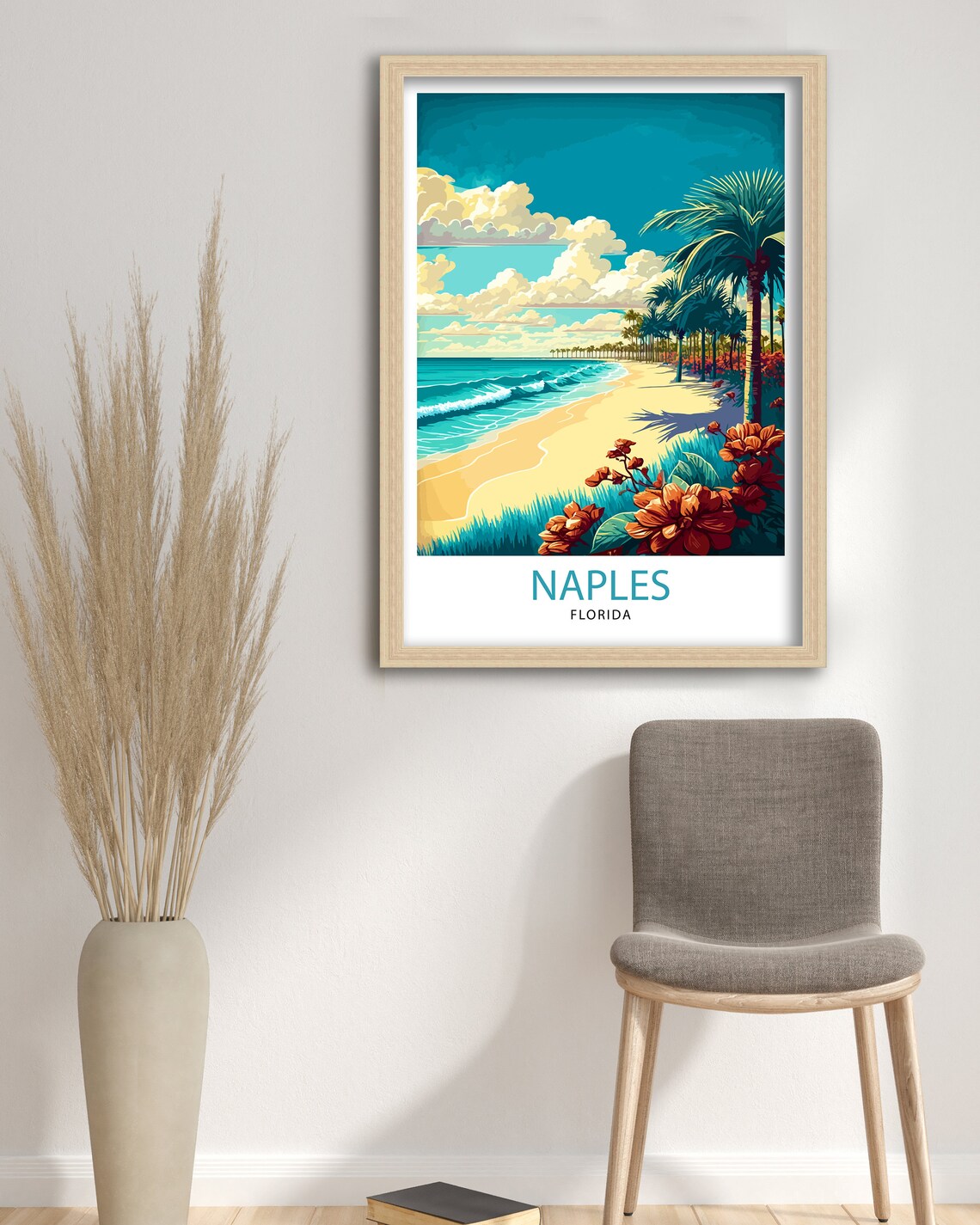 Naples Florida Travel Poster, Naples Decor - Image 3