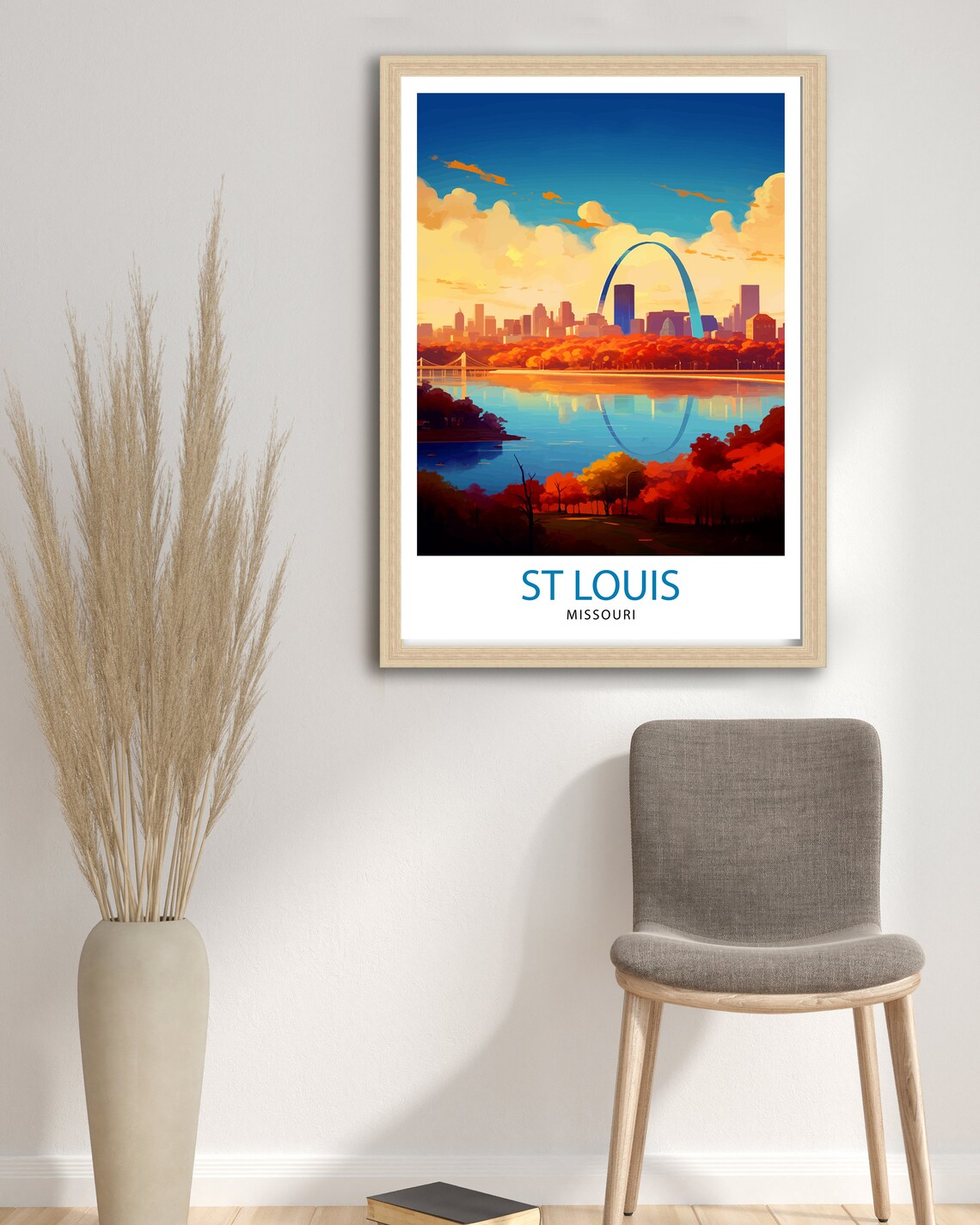 St Louis Missouri Travel Poster, USA Art Print - Image 3