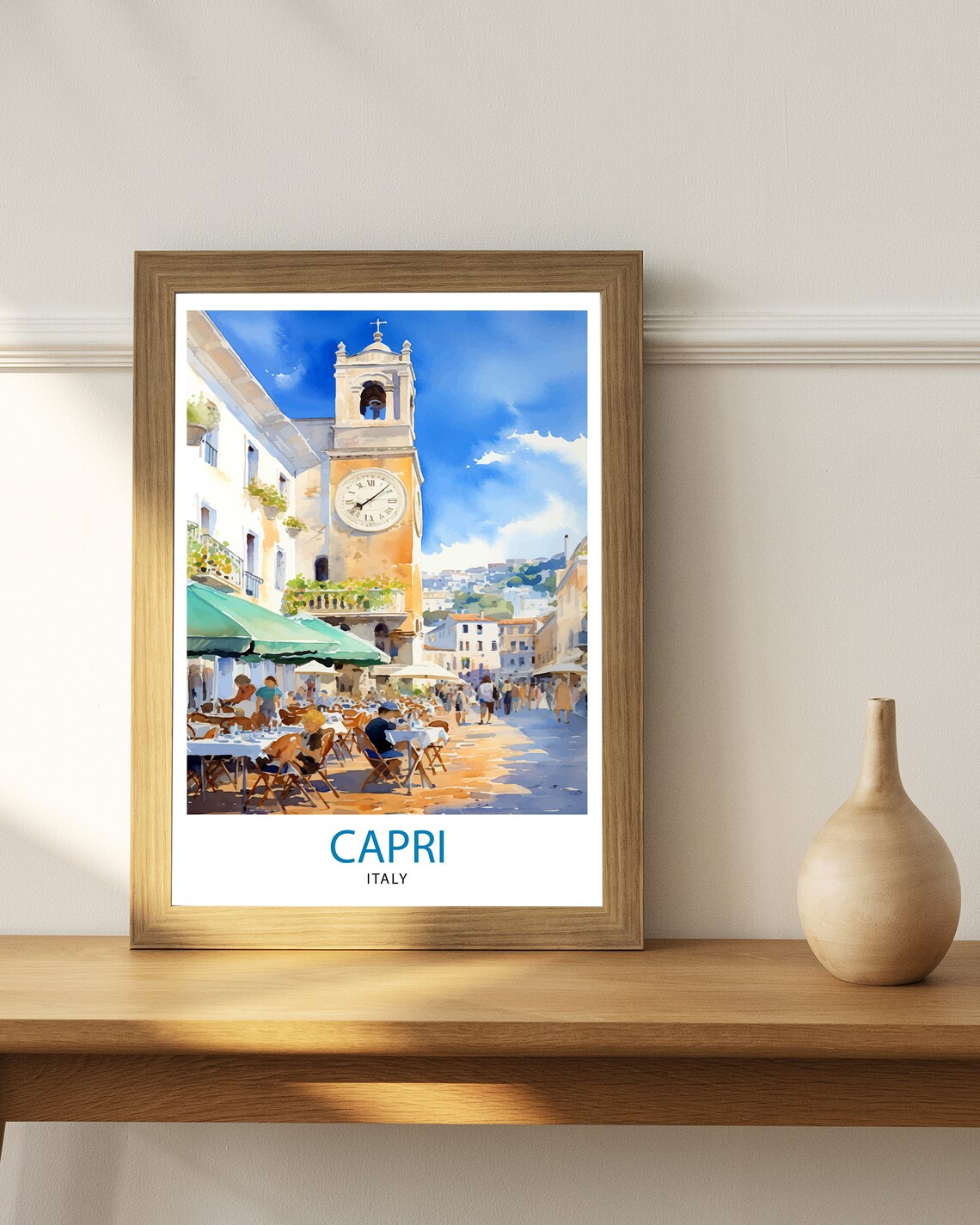 Capri Italy Travel Poster, Capri Home Decor - Image 2