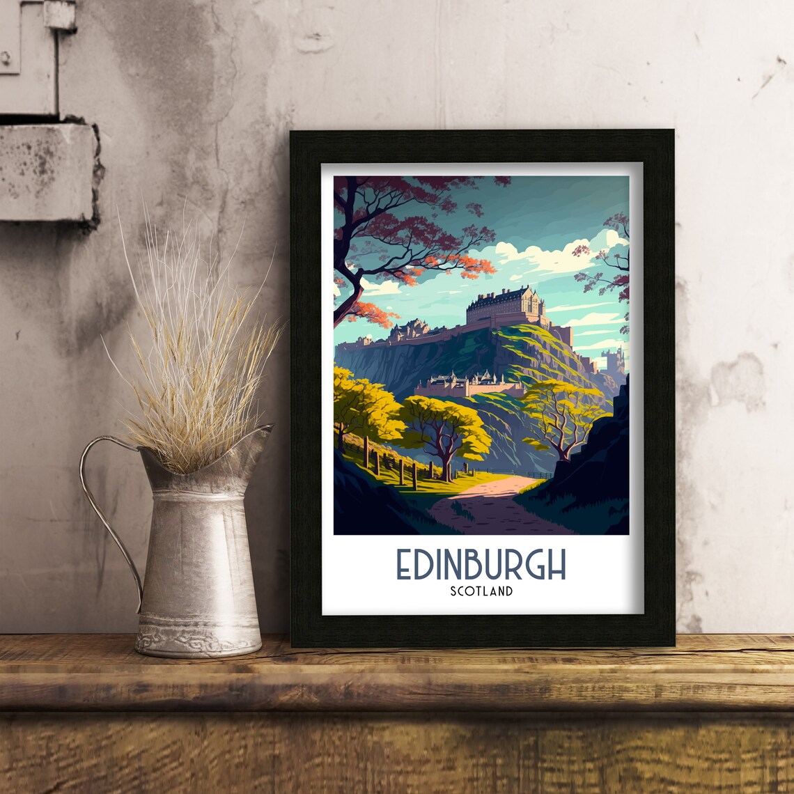 Edinburgh Travel Poster, Scotland Wall Art Print - Image 2