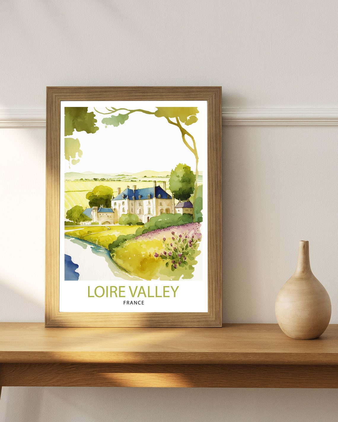 Loire Valley France Travel Print France Wall Decor Loire Valley Poster Chteaux De La Loire Prints France Art Print Loire Valley - Image 2