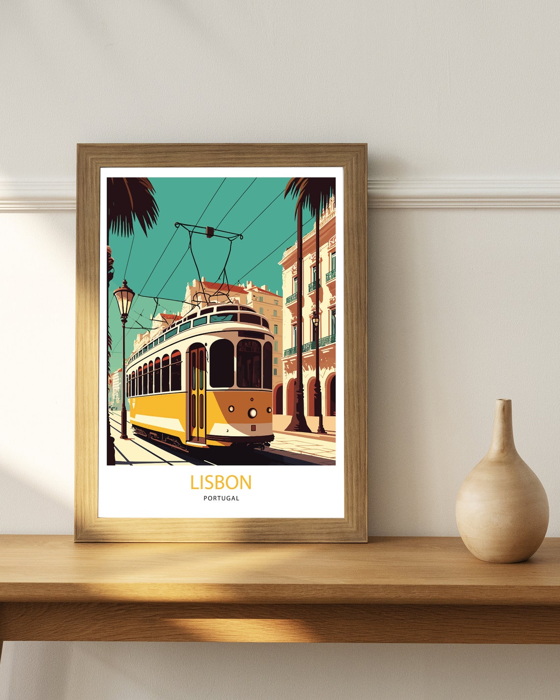 Lisbon Art Print Lisbon Wall Art Lisbon Poster Lisbon Art Lisbon Print Portugal Print Portugal Wall Art Travel Poster Lisbon - Image 3