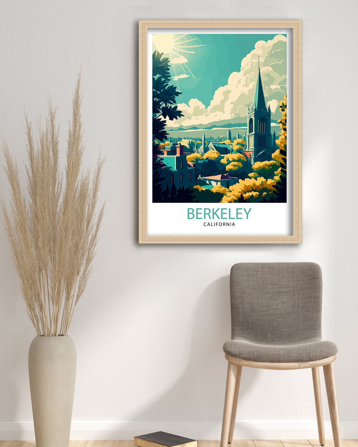 Berkeley California Travel Print, Travel Poster - Image 3