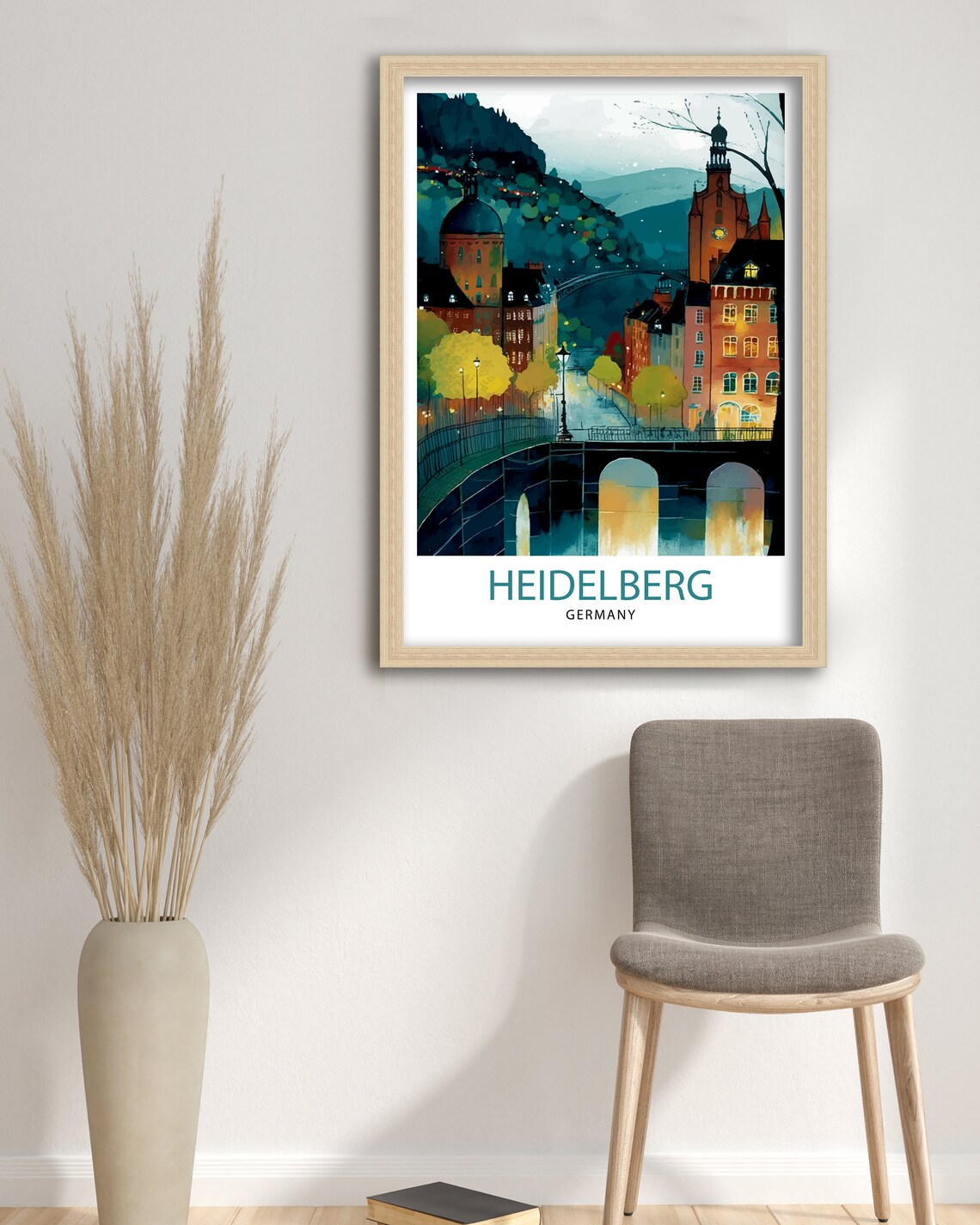 Heidelberg Germany Travel Poster, Europe Wall Decor - Image 3