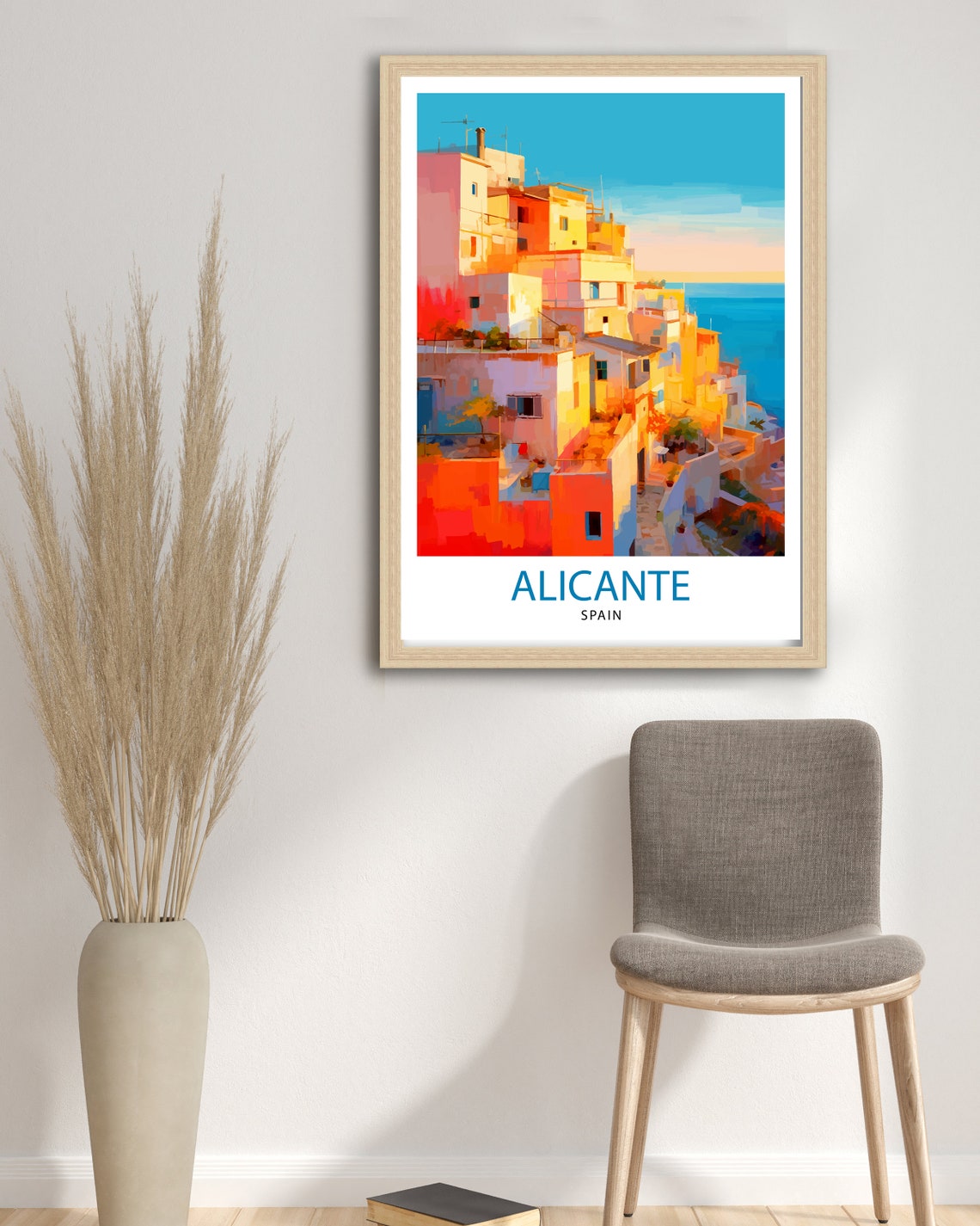 Alicante Spain Travel Print Alicante Wall Decor Alicante Poster Spain Travel Prints Alicante Art Print Alicante Illustration Alicante Wall - Image 3