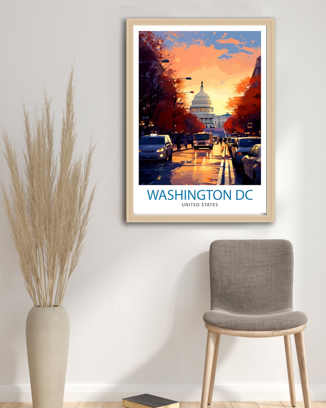 Washington Travel Poster, Washington DC Home Decor - Image 3