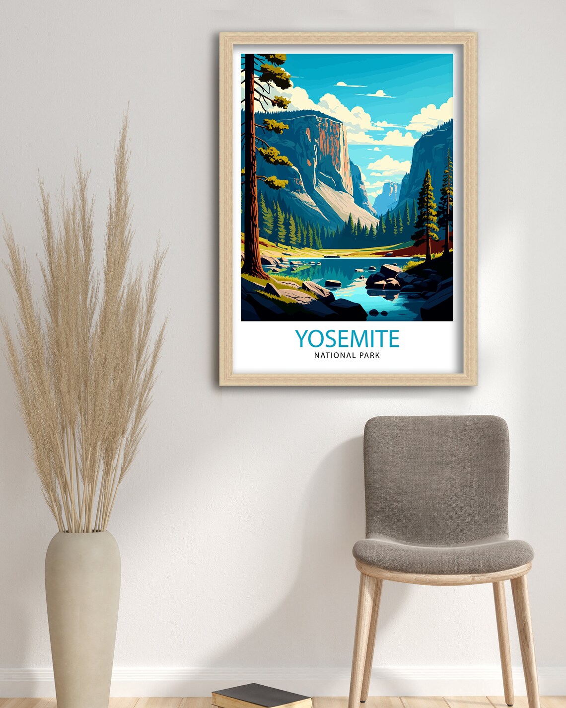 Yosemite National Park Travel Poster, Illustration Print - Image 3