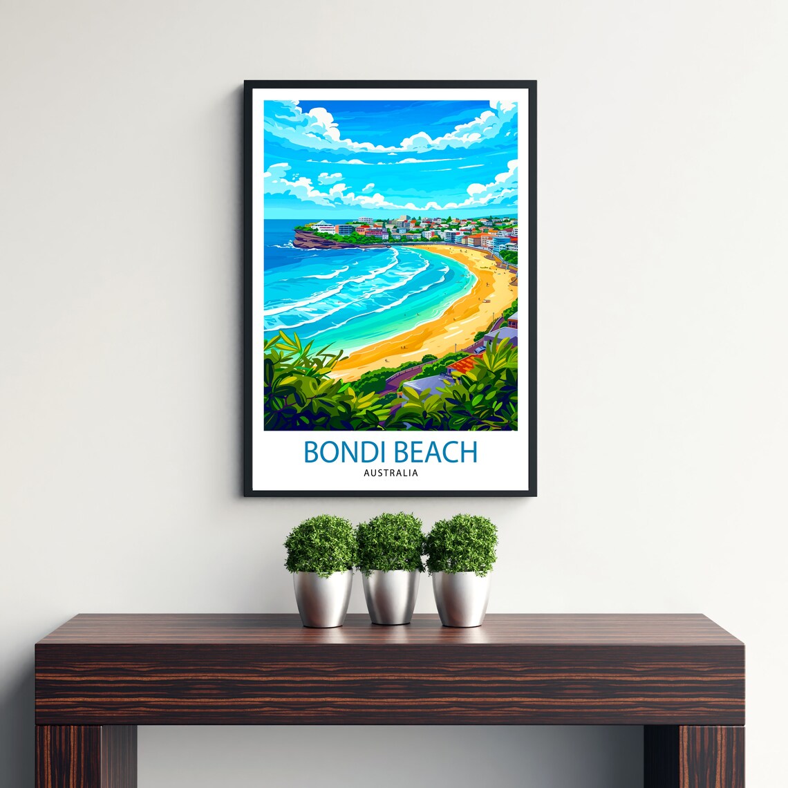 Bondi Beach Sydney Travel Poster, Australia - Image 3