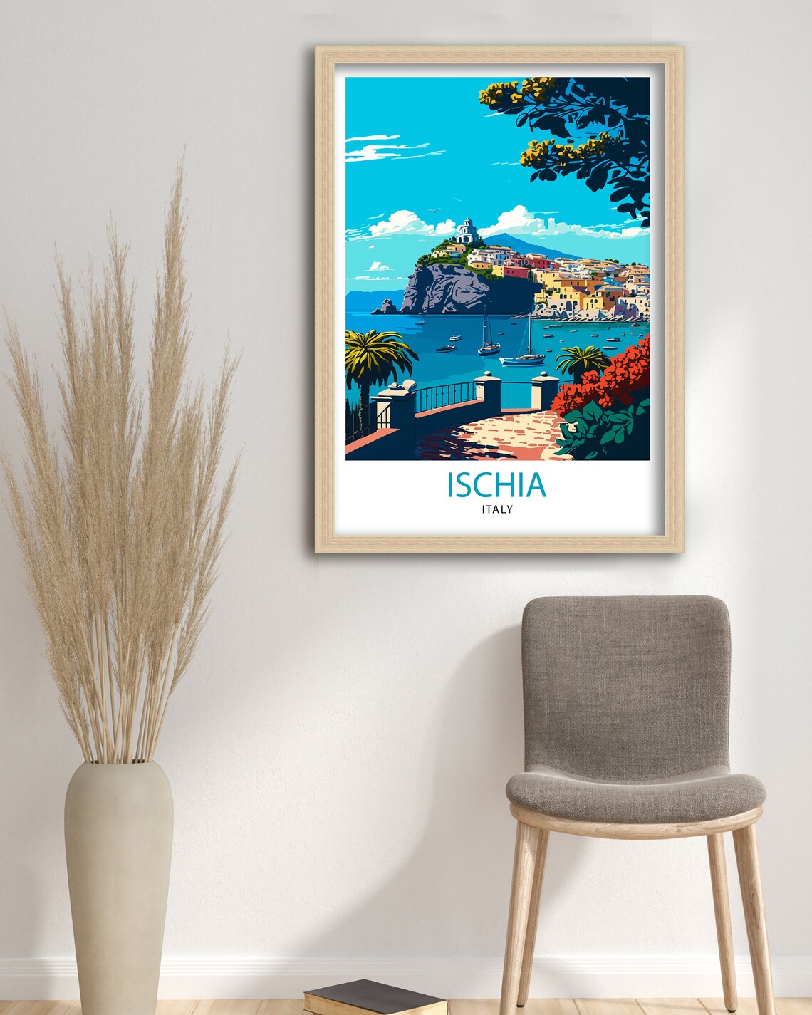 Ischia Italy Travel Poster, Home Living Decor - Image 3
