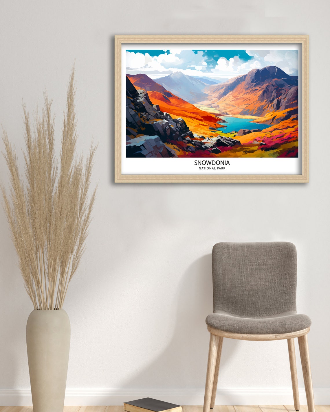 Snowdonia Travel Print Snowdonia Print Travel Poster Wales Snowdonia Poster Travel Print Wales Print Snowdon Print - Image 2