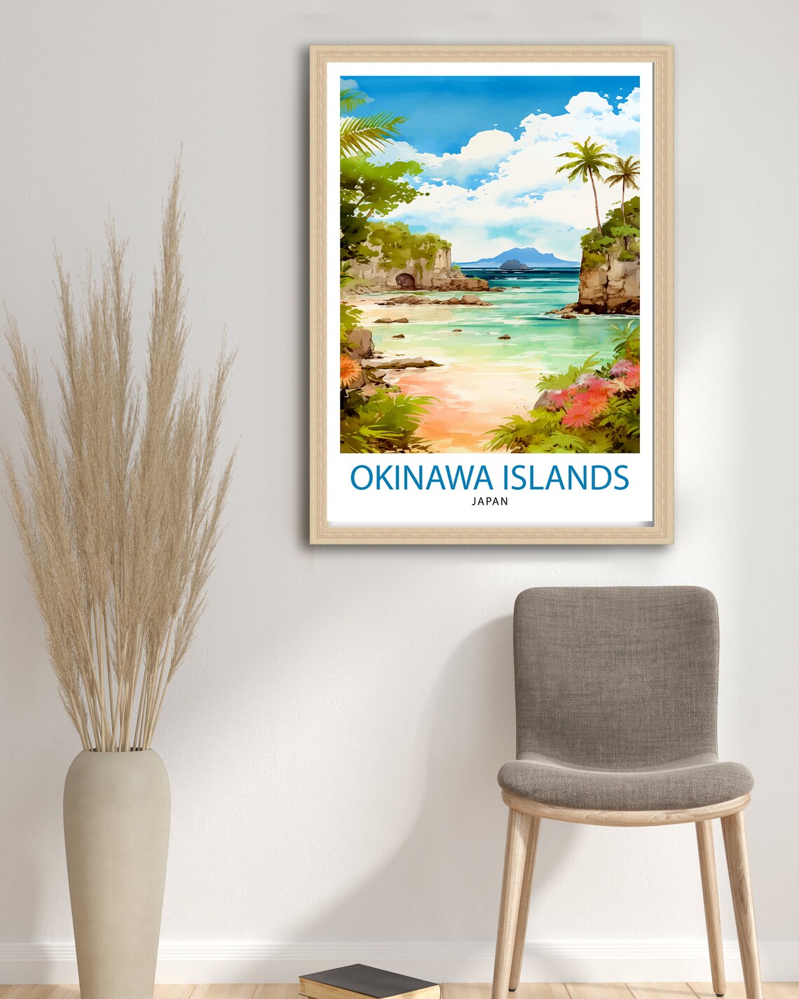 Okinawa Islands Japan Travel Poster, Wall Decor - Image 3