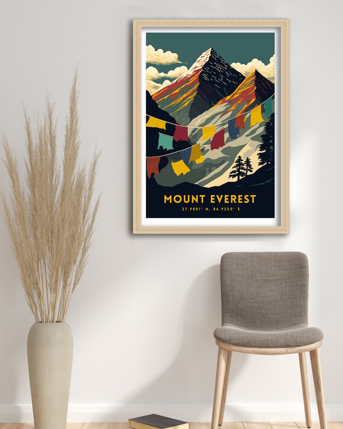 Mount Everest Mountain Wall Art Poster - Image 3
