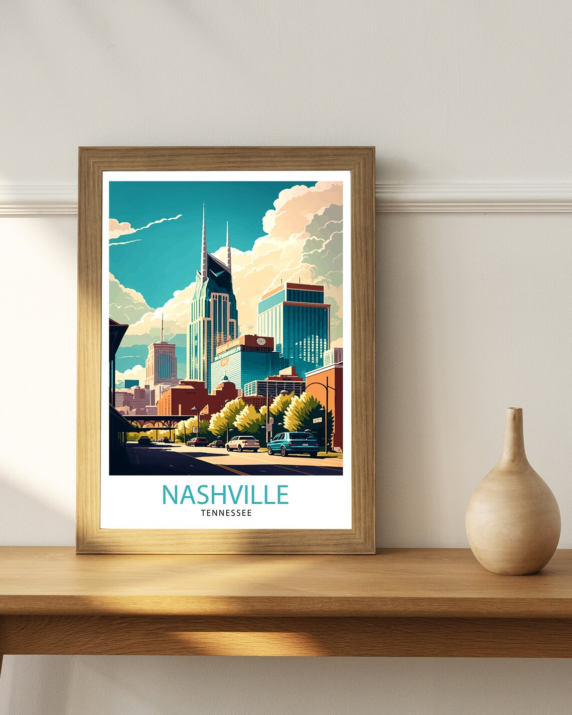 Nashville Travel Poster, Tennessee Travel Print - Image 2