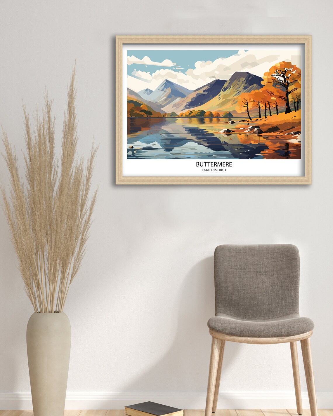 Buttermere Lake District Travel Poster, Lake District - Image 2