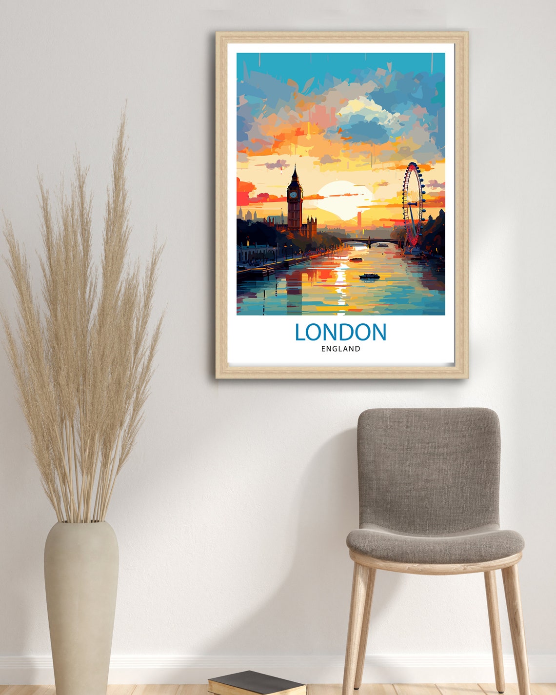 London Travel Poster, London Home Decor - Image 3