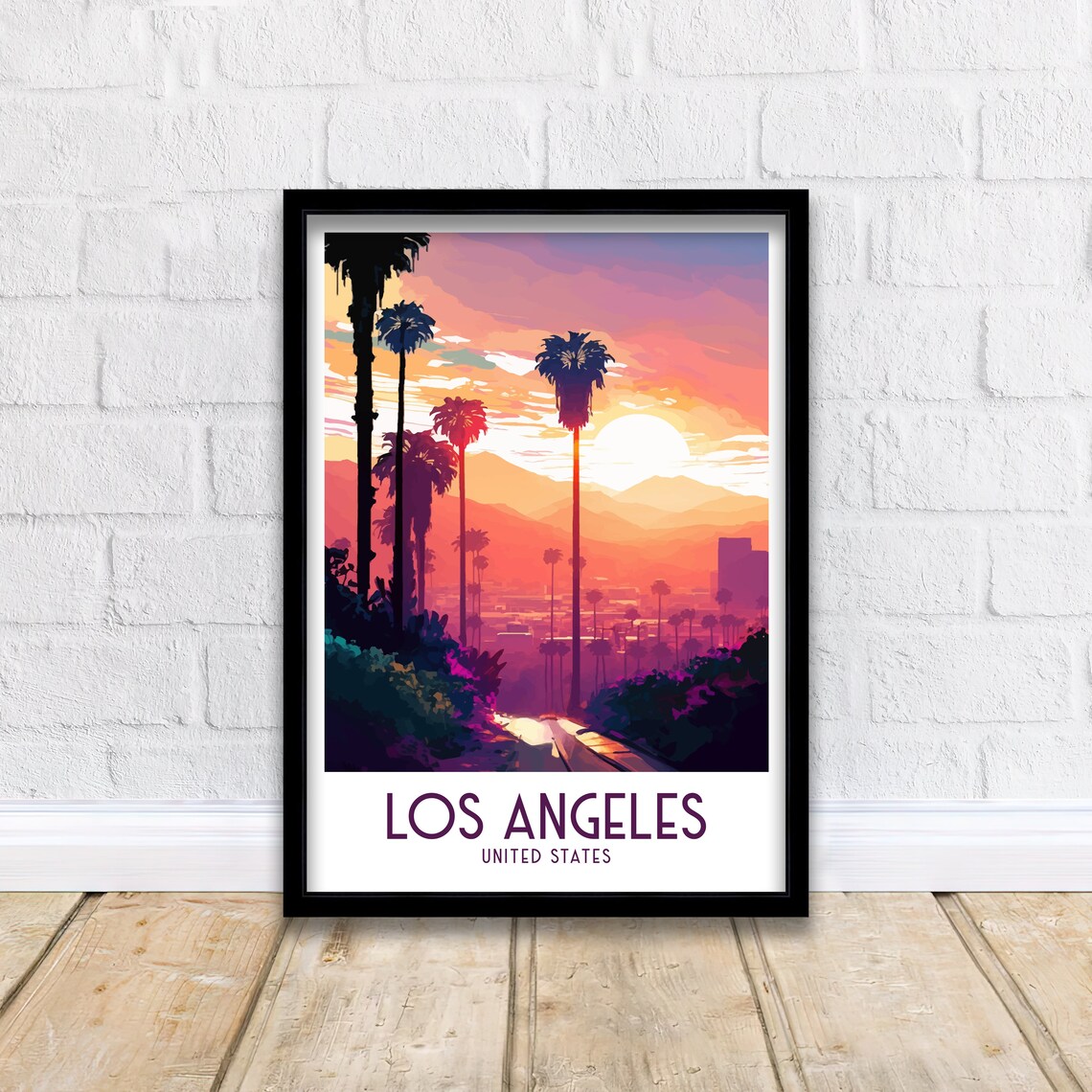 Los Angeles Travel Poster, California Home Decor - Image 2