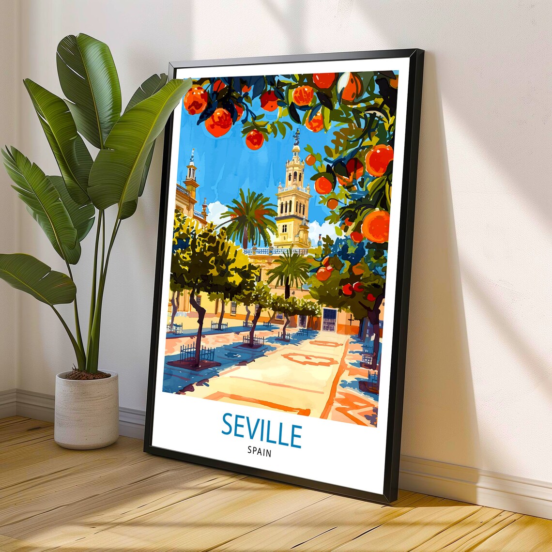 Seville Spain Travel Poster, Spain Travel Decor - Image 2