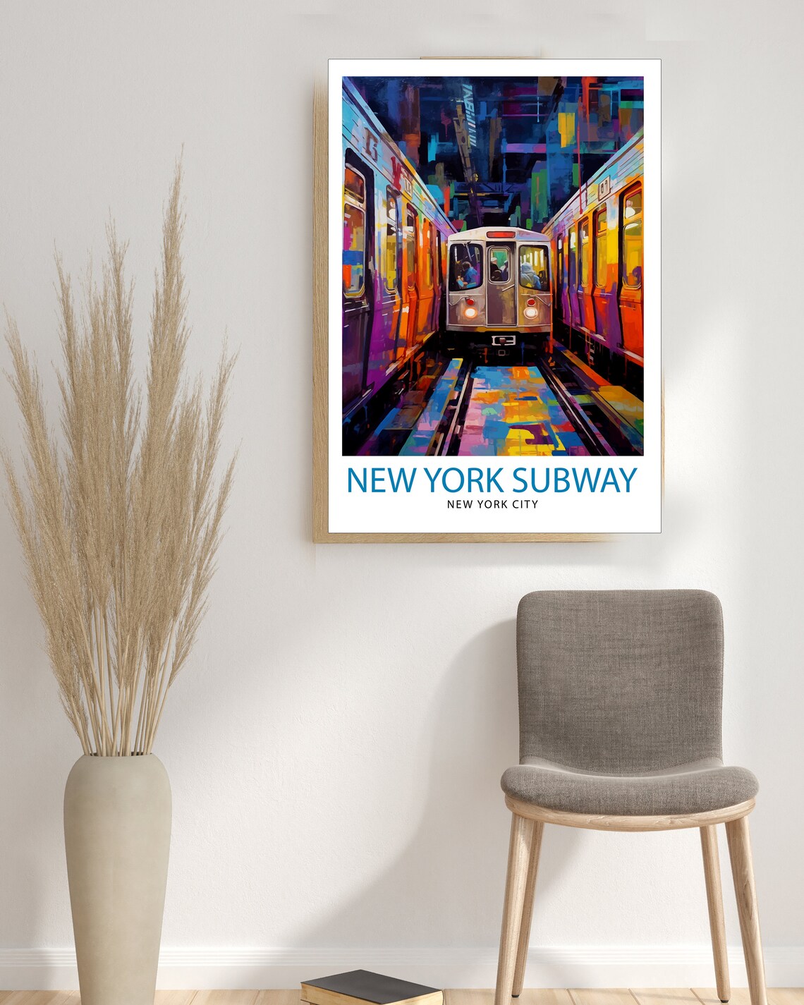 New York Subway Travel Poster, Urban Wall Decor - Image 3