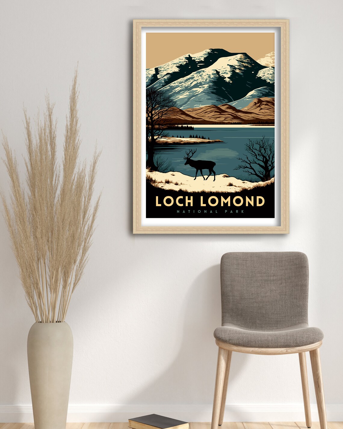 Loch Lomond Travel Poster, Scottish Highlands Print - Image 3
