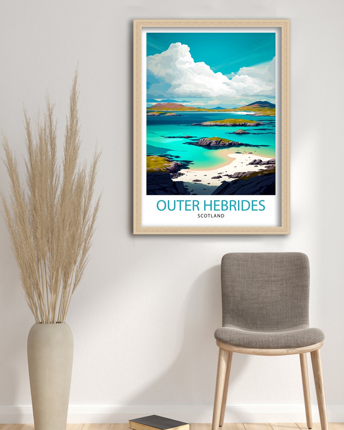 Outer Hebrides Travel Poster, Hebrides Wall Decor - Image 3