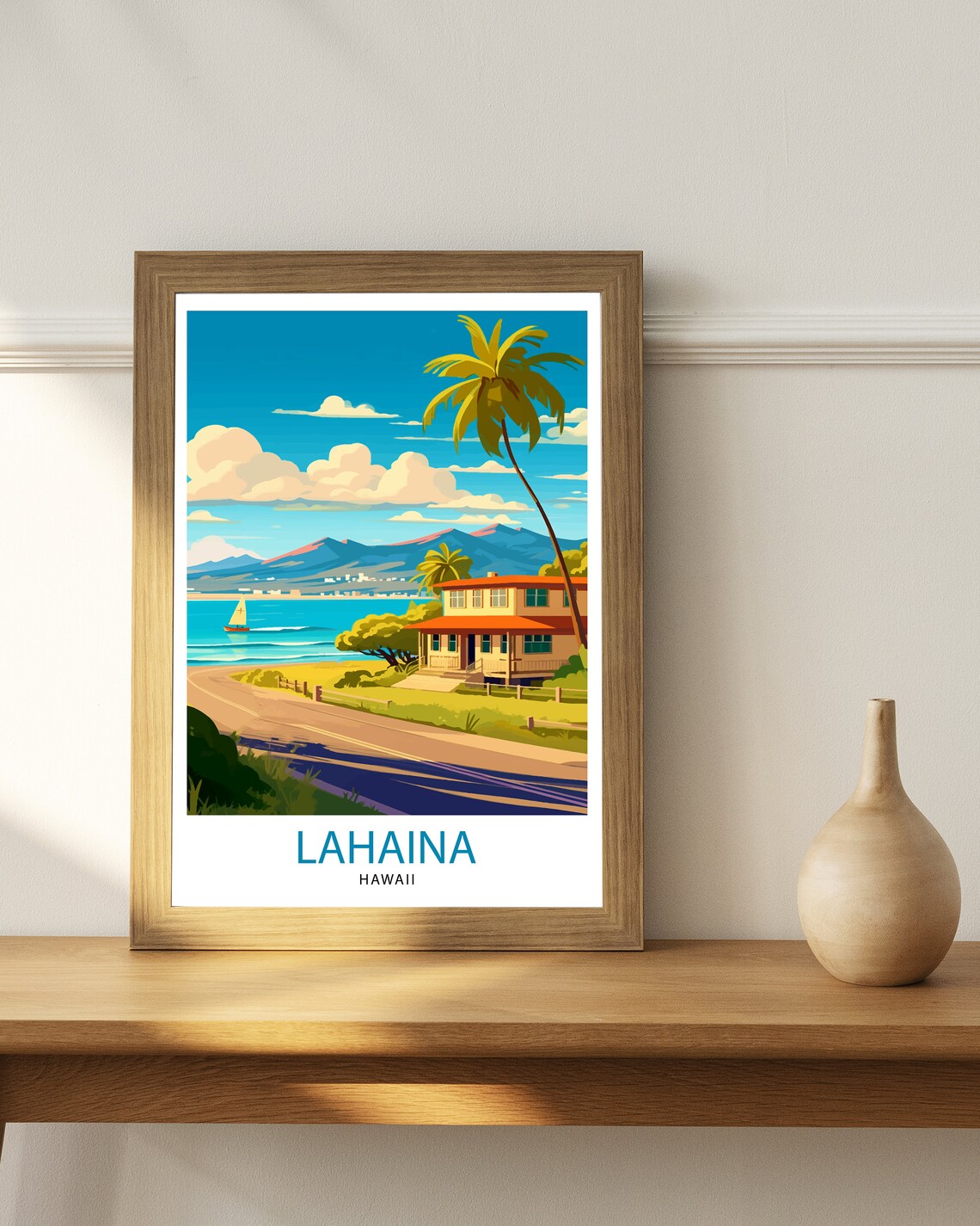 Lahaina Hawaii Travel Poster, USA & Americas - Image 3