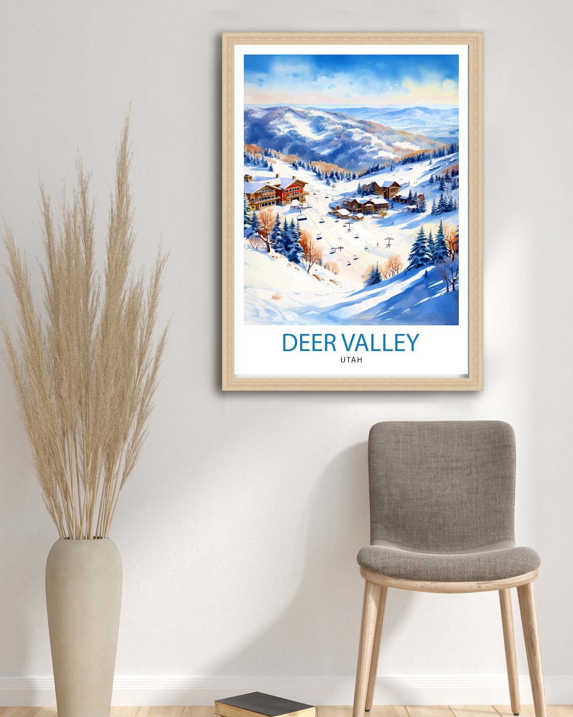 Deer Valley Ski Resort Art Print, Deer Valley Decor - Image 3